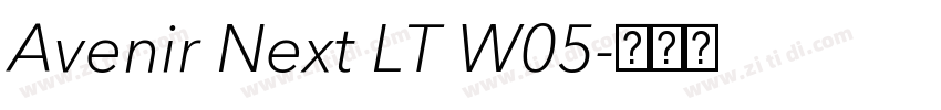 Avenir Next LT W05字体转换